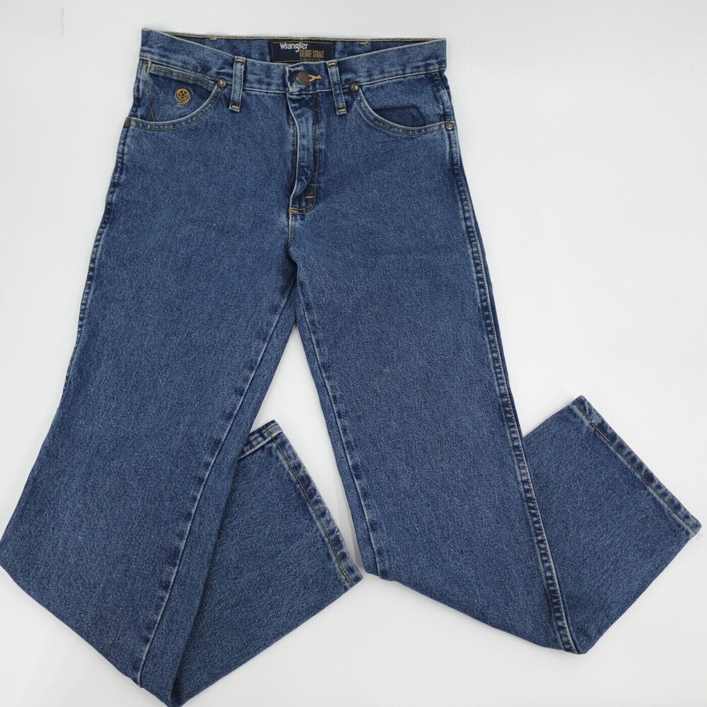 Wrangler George Strait Collection Jeans Mens 30 Blue Straight Cotton Denim